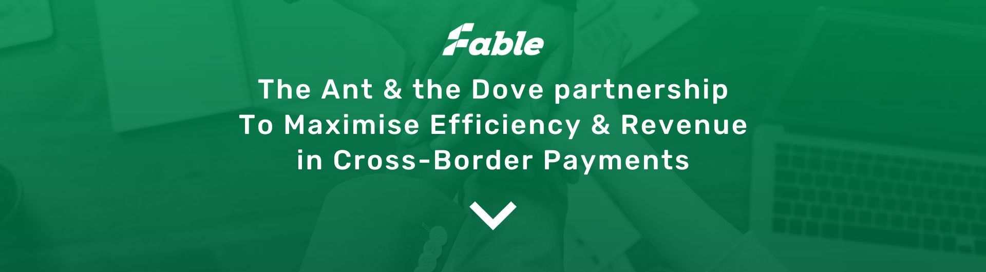 The Ant And The Dove Partnership: To Maximise Efficiency And Revenue In Cross-Border Payments